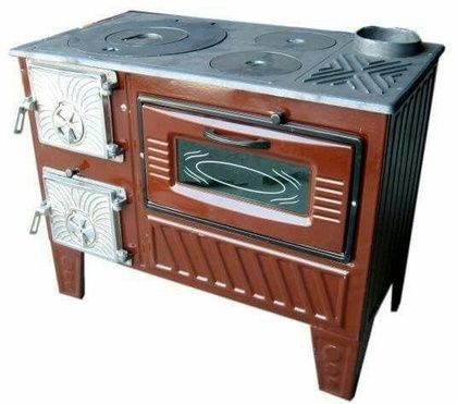 Отопительно-варочная печь МастерПечь ПВ-03 с духовым шкафом, 7.5 кВт в Краснотурьинске