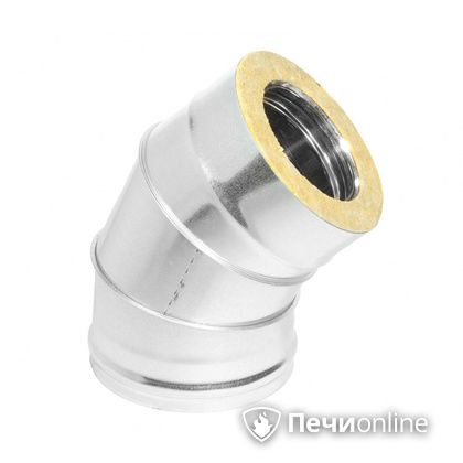 Колено 135° (45°) Теплов и Сухов Отвод Термо 45* ОТ-Р 430-0.5/оцинковка D115/180 в Краснотурьинске