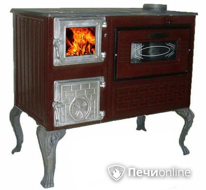 Отопительно-варочная печь МастерПечь ПВ-06 с духовым шкафом, 7.5 кВт в Краснотурьинске