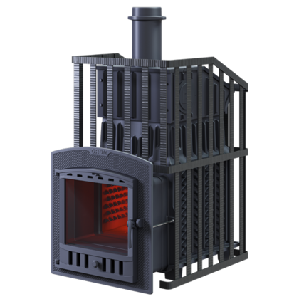 Дровяная печь-каменка Гефест Гром Ураган 30 (П2) в Краснотурьинске